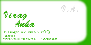 virag anka business card